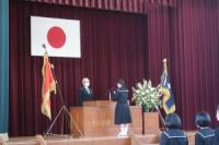 新入生代表宣誓の様子 新入生代表宣誓の様子
